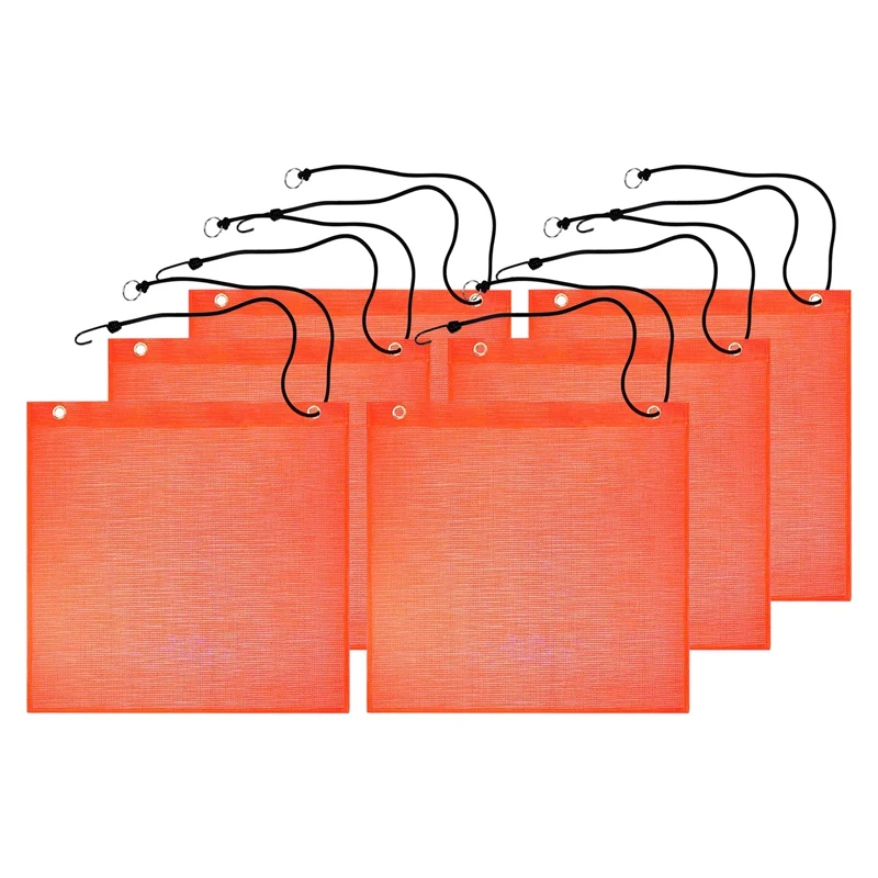 HOT SALE 6Pcs 18X18 Inch Mesh Safety Flags Orange Warning Flag Bungee Safety Flag Good Visibility Weatherproof Flag With Grommet
HOT SALE 6Pcs 18X18 Inch Mesh Safety Flags Orange Warning Flag Bungee Safety Flag Good Visibility Weatherproof Flag With Grommet