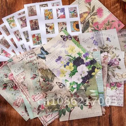 Vintage Scrapbooking material paper 38 Pcs Decorative Hand Account Diary Album Creativity Background paper Craft Supplies
Vintage Scrapbooking material paper 38 Pcs Decorative Hand Account Diary Album Creativity Background paper Craft Supplies