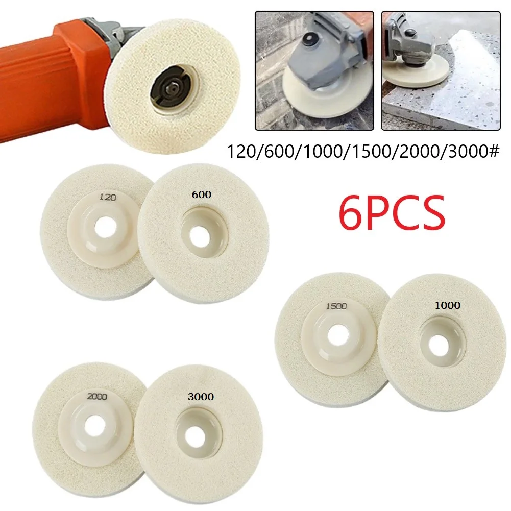6pcs 4 Inch 100mm Wool Polishing Wheel Buffing Pads Angle Grinder Wheel Polishing Disc For Metal Marble Glass Ceramics Grinding
6pcs 4 Inch 100mm Wool Polishing Wheel Buffing Pads Angle Grinder Wheel Polishing Disc For Metal Marble Glass Ceramics Grinding