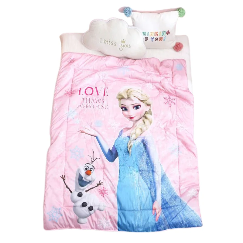 

Frozen cartoon children's summer satin air-conditioning quilt boys and girls soft breathable machine washable summer cool quilt