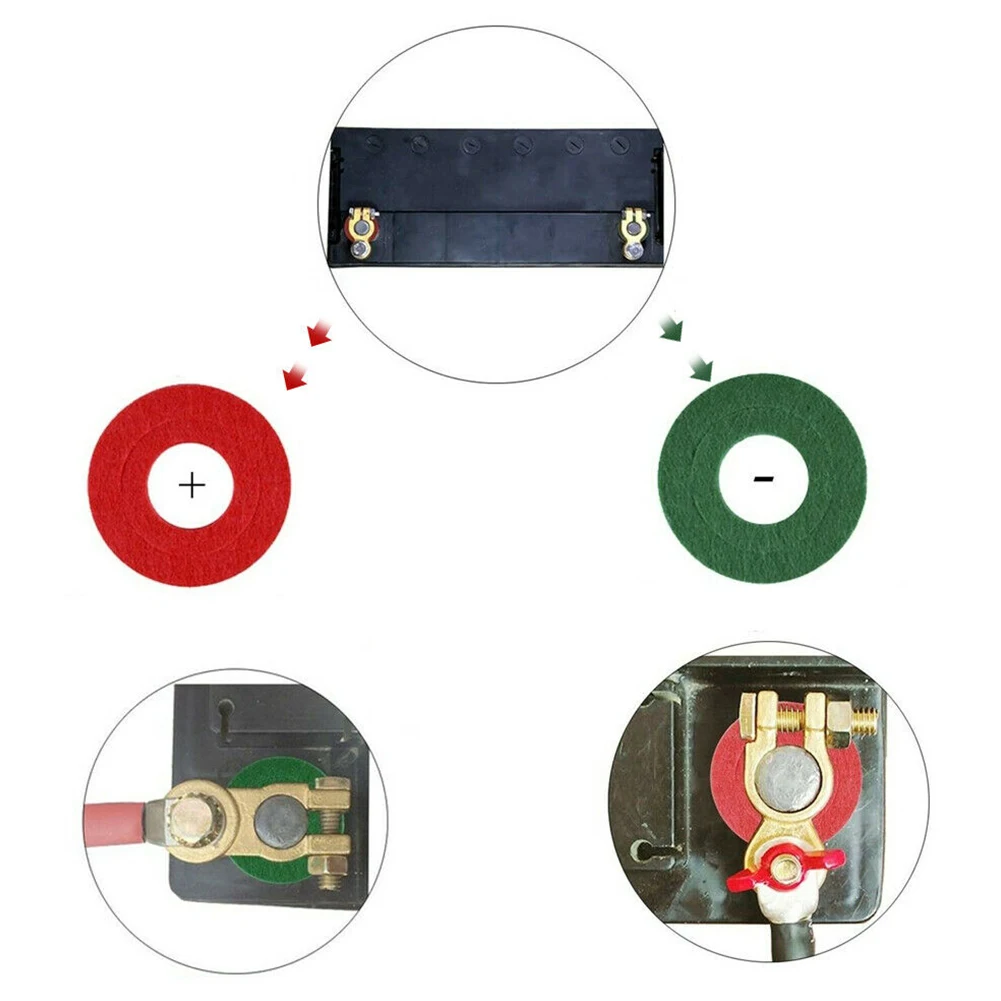 Brand New Durable High Quality Washers Anti Corrosion Pad Parts Car Felt For Larger Battery Terminals Red & Green
Brand New Durable High Quality Washers Anti Corrosion Pad Parts Car Felt For Larger Battery Terminals Red & Green