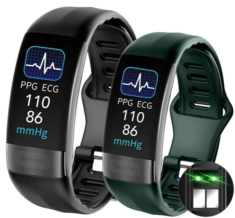 

Смарт-браслет с ЭКГ + ППГ, фитнес-трекером для женщин и мужчин, калорий, артериального давления, водонепроницаемый спортивный смарт-браслет, умные часы для здоровья