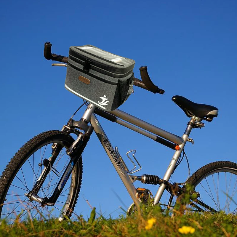 

Сумка для велоспорта на открытом воздухе, изолированный Ланч-бокс, герметичная Термосумка-холодильник, тоут для мужчин и женщин, сумка на руль велосипеда, 6L