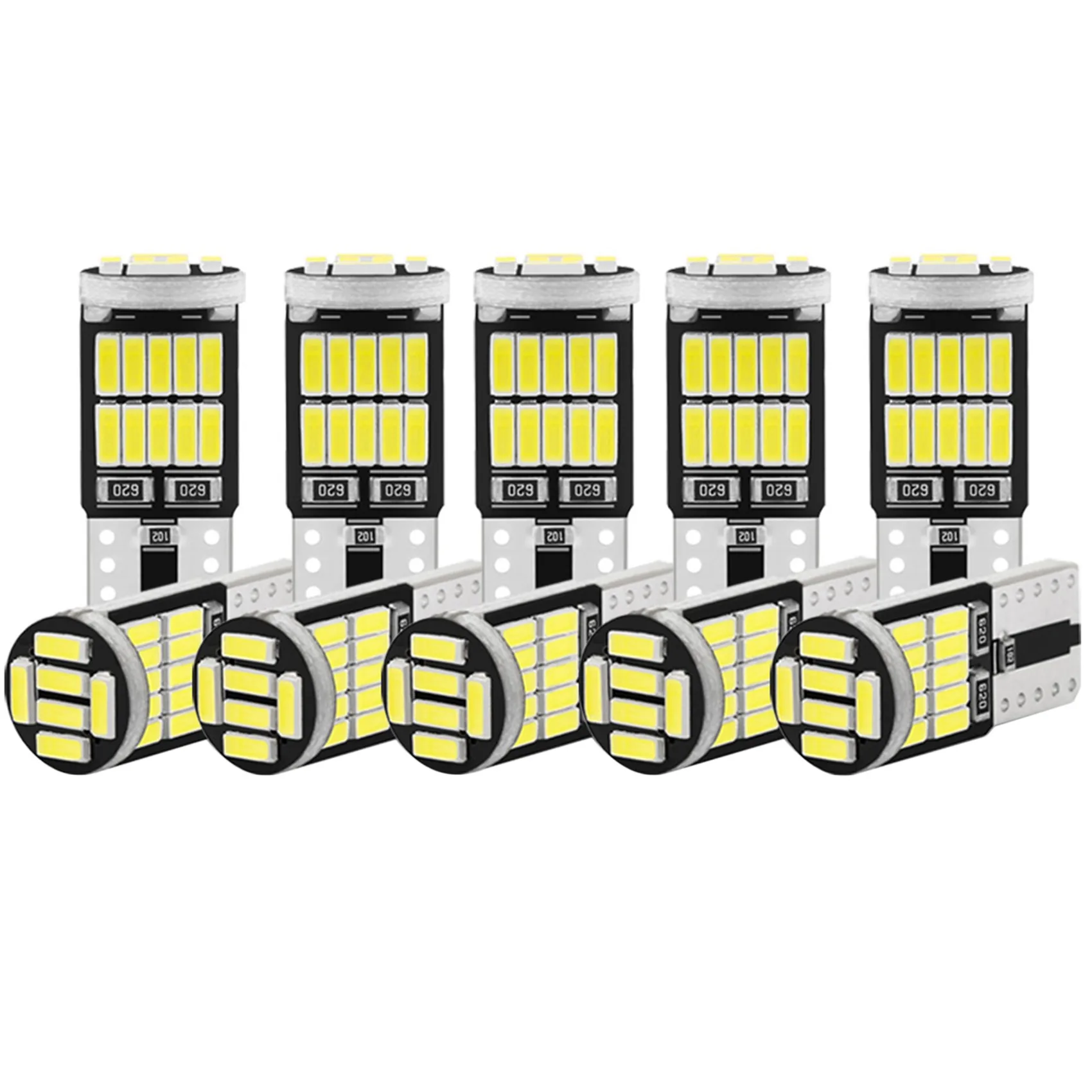 10Pcs W5W T10 LED Bulbs 4014 26SMD Car Interior Dome Roof Lamp License Plate Signal Lamp Tail Box Bulbs 12V White Light
10Pcs W5W T10 LED Bulbs 4014 26SMD Car Interior Dome Roof Lamp License Plate Signal Lamp Tail Box Bulbs 12V White Light
