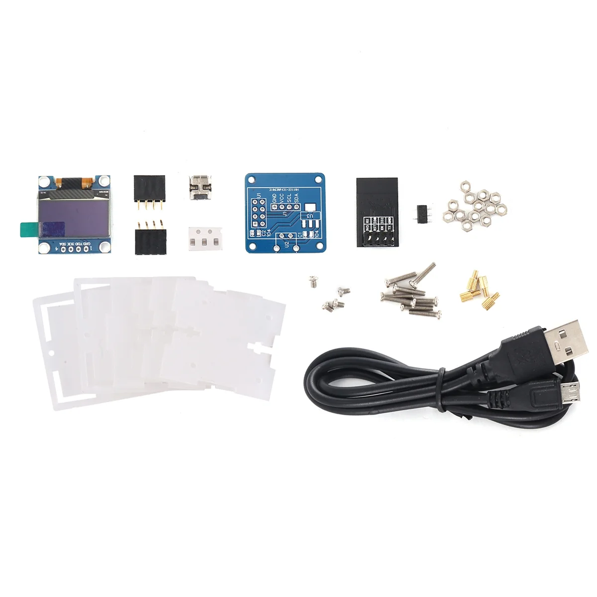 Комплект электронных часов ESP8266, комплект для самостоятельной сборки с OLED дисплеем и паяльником
Комплект электронных часов ESP8266, комплект для самостоятельной сборки с OLED дисплеем и паяльником