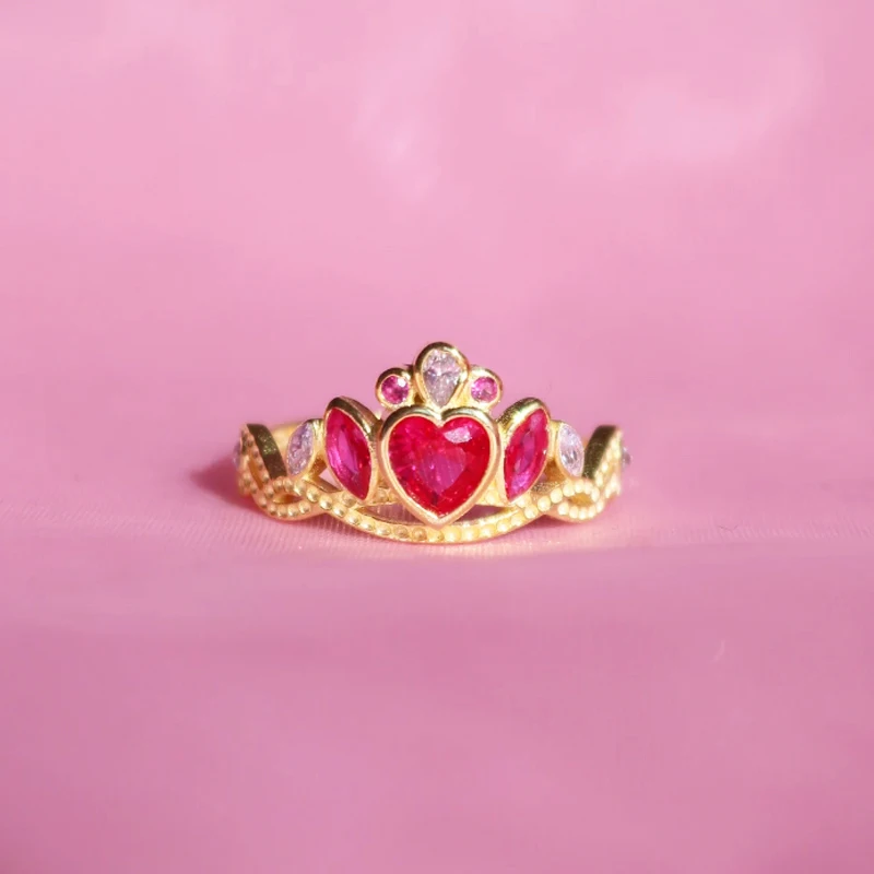 Princess Charm School Blair Crown Ring For Woman Girl Wedding Party Jewelry Accessories Gold Plated Adjustable Ring Gift For Her
Princess Charm School Blair Crown Ring For Woman Girl Wedding Party Jewelry Accessories Gold Plated Adjustable Ring Gift For Her