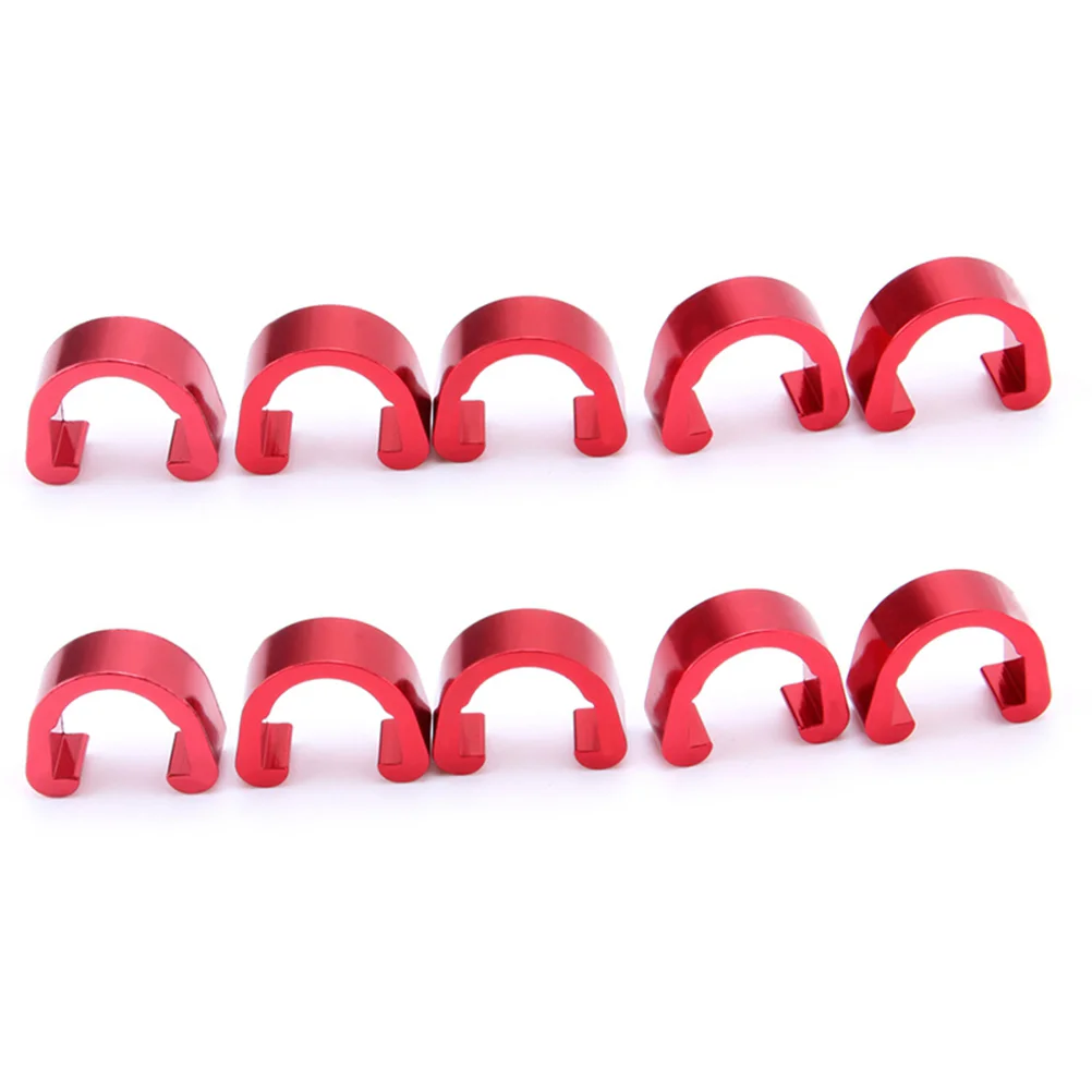 

10PCS Wire Clamps Tubing Clips Mountain Bike C Shaped Buckle Bike Line Pipe Fixing Pipe Clamp Line Clips Bike Brake Line Buckle
