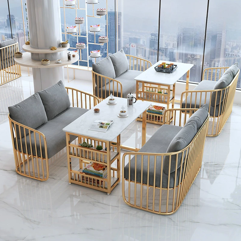 Customized Dessert Milk Tea Shop Reception Room Table and Chair Combination Cafe Negotiation Rest Area Sofa Twin Simple Casual
Customized Dessert Milk Tea Shop Reception Room Table and Chair Combination Cafe Negotiation Rest Area Sofa Twin Simple Casual