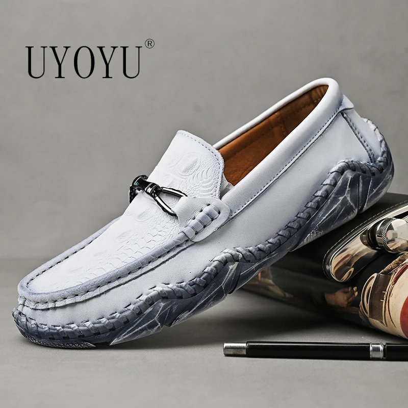 New Genuine Leather 38~48 Designer Luxury Men Casual Office Octopus Black White Loafers Brand Mens Moccasins Wedding Dress Shoes
New Genuine Leather 38~48 Designer Luxury Men Casual Office Octopus Black White Loafers Brand Mens Moccasins Wedding Dress Shoes