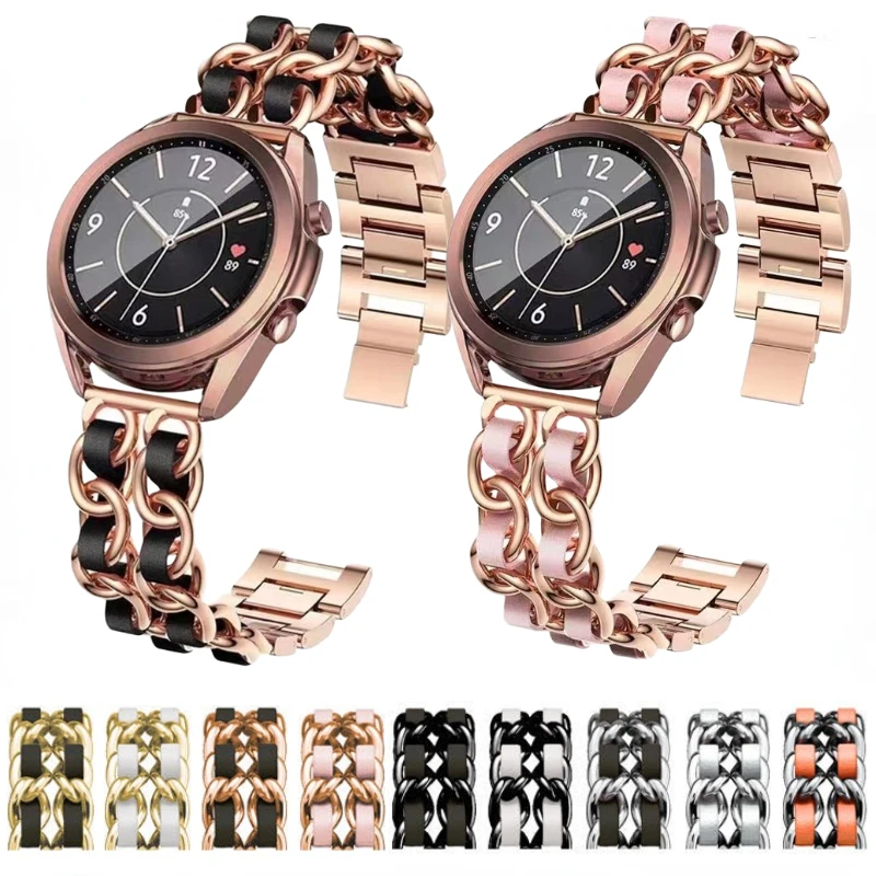 20mm 22mm Metal+Leather Strap For Samsung Galaxy Watch 3/4/5 Active 2 Huawei Watch GT 2/3 Sports Bracelets Band For Amazfit Bip
20mm 22mm Metal+Leather Strap For Samsung Galaxy Watch 3/4/5 Active 2 Huawei Watch GT 2/3 Sports Bracelets Band For Amazfit Bip