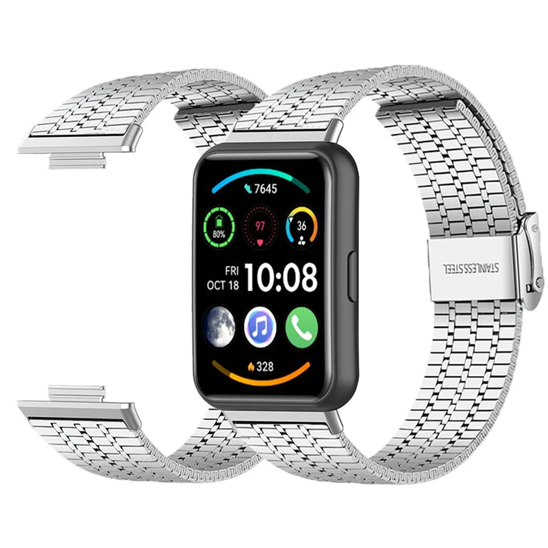 Metal Strap For Huawei Watch Fit 2 Smart Watch Band Accessories Stainless Steel Bracelets For Huawei Watch Fit Wristband Correa
Metal Strap For Huawei Watch Fit 2 Smart Watch Band Accessories Stainless Steel Bracelets For Huawei Watch Fit Wristband Correa