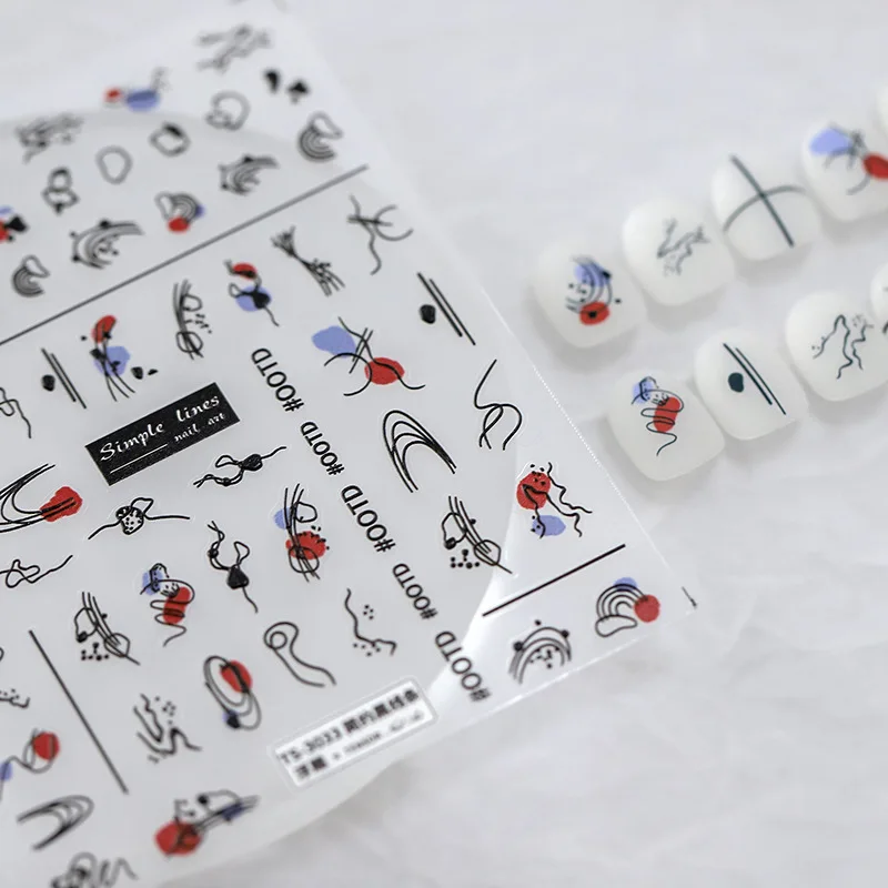Acrylic Engraved Nail Sticker Black Color Abstract Line Image Self-Adhesive Nail Transfer Sliders Wraps Manicures Foils Z0722
Acrylic Engraved Nail Sticker Black Color Abstract Line Image Self-Adhesive Nail Transfer Sliders Wraps Manicures Foils Z0722