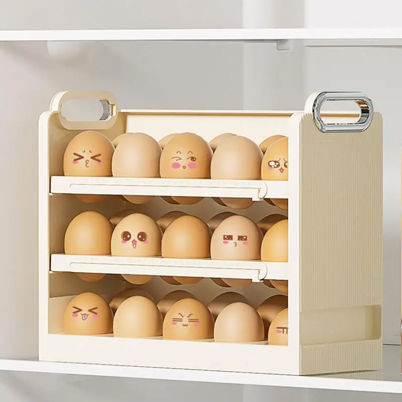 3 Layer Egg Dispenser Tray Egg Storage Holder Box Large Capacity Egg Container Refrigerator Side Door Egg Organizer Kitchen Rack
3 Layer Egg Dispenser Tray Egg Storage Holder Box Large Capacity Egg Container Refrigerator Side Door Egg Organizer Kitchen Rack