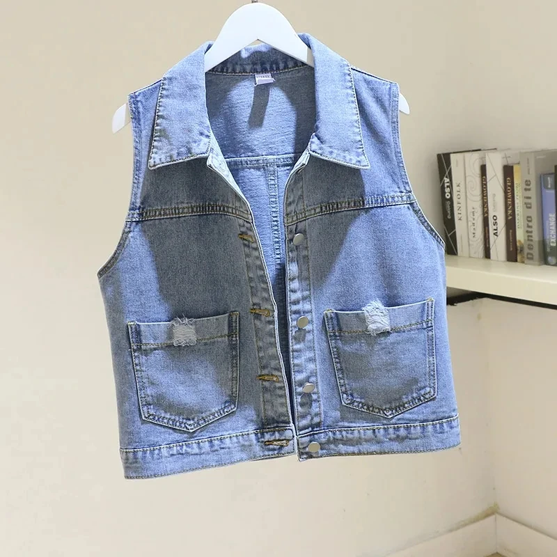 Women Clothes Simple Blue Denim Vest 2023 Spring Fall Thin Female Waistcoat Top Solid Color Summer Loose Sleeveless Jean Jacket
Women Clothes Simple Blue Denim Vest 2023 Spring Fall Thin Female Waistcoat Top Solid Color Summer Loose Sleeveless Jean Jacket