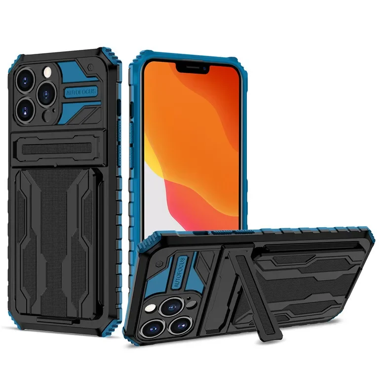 Titan Guard Shockproof Wallet Case with Slide Card Holder & Kickstand | Rugged Armor iPhone Case Titan Guard Shockproof Wallet Case with Slide Card Holder & Kickstand | Rugged Armor iPhone Case