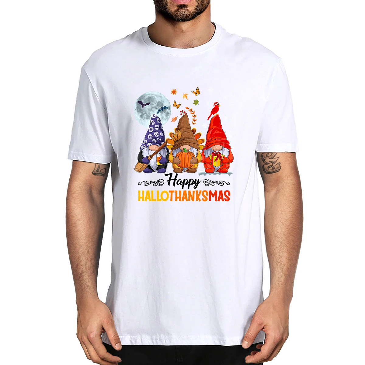 100% Cotton Halloween Thanksgiving Christmas Happy Hallo Thanks Mas Gnomes Men's Novelty T-Shirt Women Casual Streetwear Top Tee
100% Cotton Halloween Thanksgiving Christmas Happy Hallo Thanks Mas Gnomes Men's Novelty T-Shirt Women Casual Streetwear Top Tee
