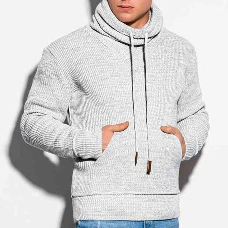 Men Turtleneck Sweater Autumn Winter New Drawstring Knit Long Sleeve Slim Fit Male Pullovers
Men Turtleneck Sweater Autumn Winter New Drawstring Knit Long Sleeve Slim Fit Male Pullovers