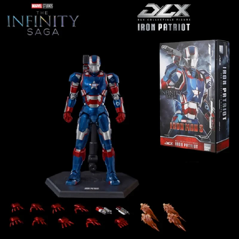 

Original Threezero The Infinity Saga Dlx War Machine James Rhodes Iron Patriot Action Figure Toy Gift Collection Hobby