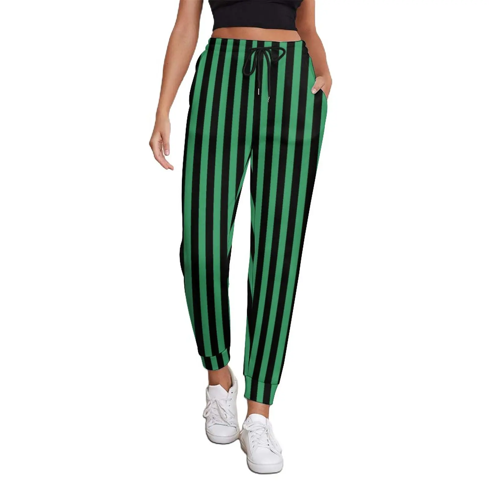 Candy Stripes Jogger Pants Autumn Green and Black Line Home Sweatpants Female Streetwear Design Trousers Big Size 2XL
Candy Stripes Jogger Pants Autumn Green and Black Line Home Sweatpants Female Streetwear Design Trousers Big Size 2XL