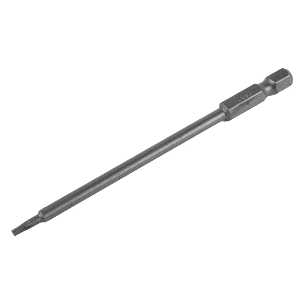 Torx Head Screwdriver Bit Magnetic Solid T6-T40 100mm/3.94in 6.35mm / 1/4 Inch Shank 60HRC Hardness Alloy Steel
Torx Head Screwdriver Bit Magnetic Solid T6-T40 100mm/3.94in 6.35mm / 1/4 Inch Shank 60HRC Hardness Alloy Steel