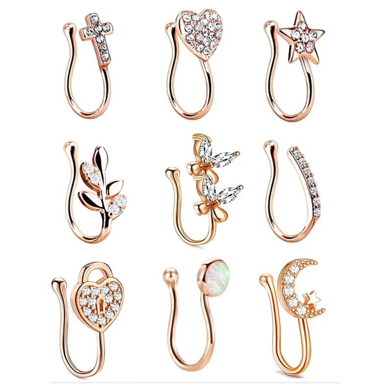 1Pcs 16G Fake Nose Rings Fake Nose Piercing Jewelry Clip On Septum Ring Stainless Steel Septum Nose Rings For Women Girls
1Pcs 16G Fake Nose Rings Fake Nose Piercing Jewelry Clip On Septum Ring Stainless Steel Septum Nose Rings For Women Girls