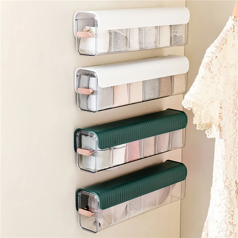 Wall Mounted Transparent Underwear Bra Socks Wardrobe Drawer Storage Box Home Kitchen Seasoning Container Sundries Holder
Wall Mounted Transparent Underwear Bra Socks Wardrobe Drawer Storage Box Home Kitchen Seasoning Container Sundries Holder