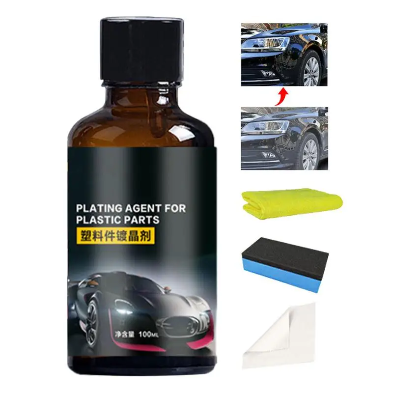 

Car Interior Restorer 100ml Multi-functional Long Lasting Tire Shine Spray Car Coating Agent Spray Safe For Cars Trucks SUVs RVs