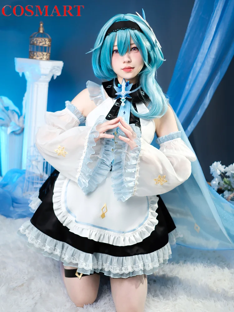 

Genshin Impact Eula Lawrence Maid Outfit Cosplay Costume Cos Game Anime Party Uniform Hallowen Play Role Clothes Clothing