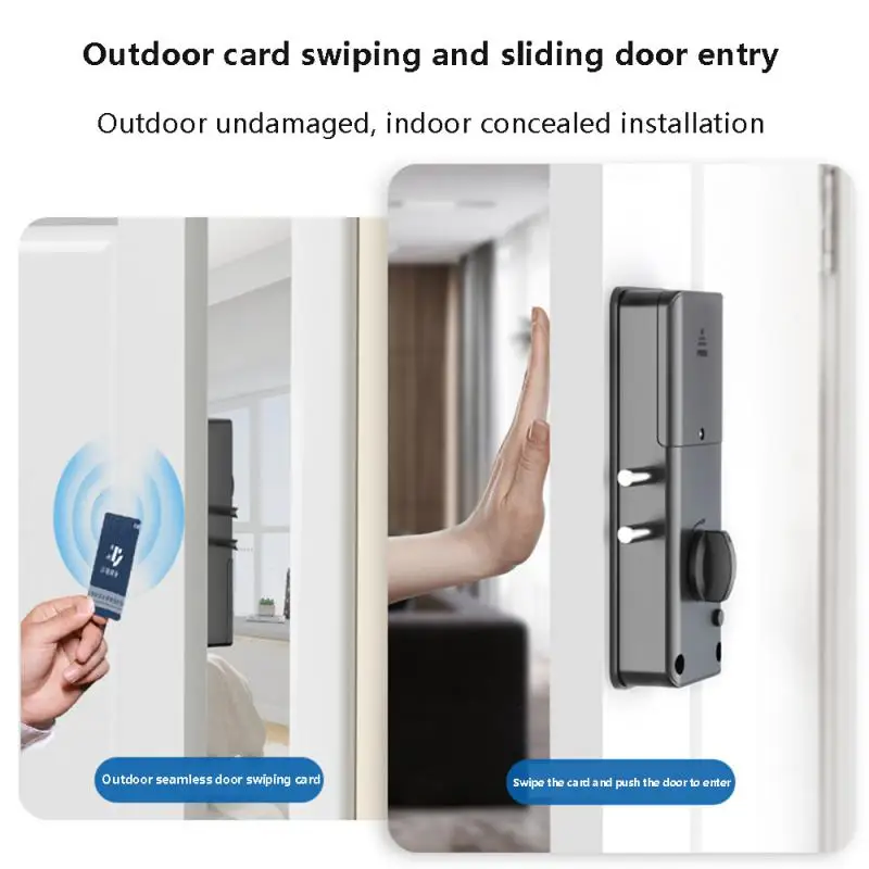 

Indoor Invisible Lock 6v No Drilling Design For Wooden Door Electronic Support Gateway To Wifi Smart Tuya Lock