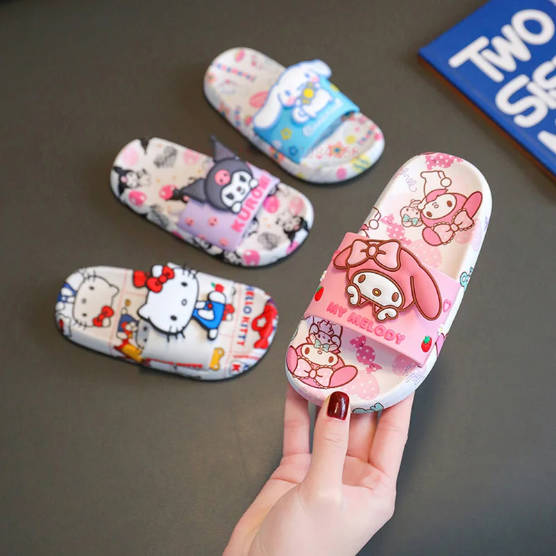 Sanrio Cinnamoroll Beach Slippers Summer Hello Kitty Home Cosplay Shoes Melody Pochacco Boys And Girls Kuromi Indoor Slippers
Sanrio Cinnamoroll Beach Slippers Summer Hello Kitty Home Cosplay Shoes Melody Pochacco Boys And Girls Kuromi Indoor Slippers