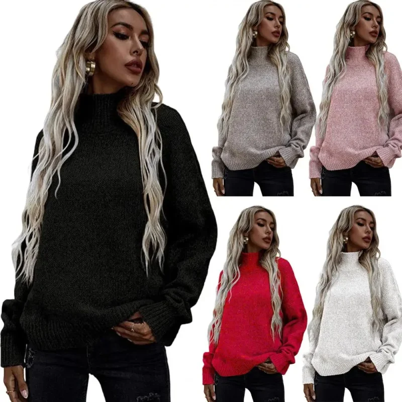 Fashion Turtleneck Sweater for Women Solid Simple Casual Versatile Knitted Pullovers 2023 New Korean High Neck Elegant Tops 3Xl
Fashion Turtleneck Sweater for Women Solid Simple Casual Versatile Knitted Pullovers 2023 New Korean High Neck Elegant Tops 3Xl
