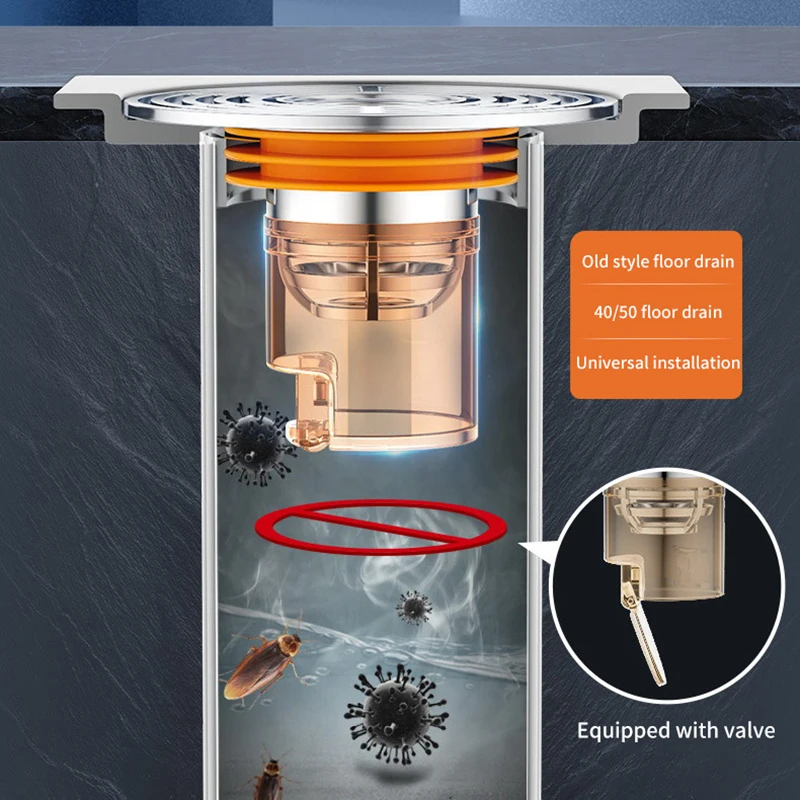 Self-Closing Odor And Insect Proof Floor Drain Core Deodorant Anti-Odor No Smell Bathroom Toilet Sewer Shower Drain
Self-Closing Odor And Insect Proof Floor Drain Core Deodorant Anti-Odor No Smell Bathroom Toilet Sewer Shower Drain
