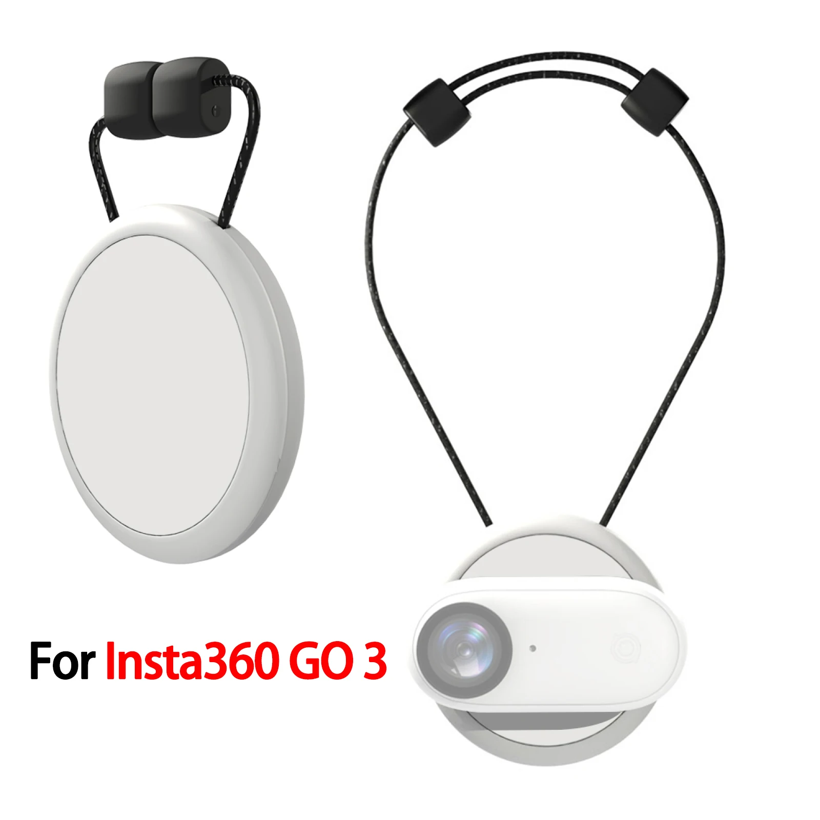 

Sports Camera Magnetic Pendant Holder Quick Release Neck Strap Hidden Lines 360 Degree Angle Adjustment For Insta360 GO 3