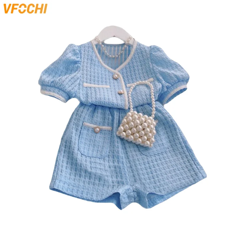 VFOCHI 2022 Brand New Girls Clothing Sets Plaid Summer Jacket + Shorts Set Kids Party Clothes 2Pcs Formal Girls Clothes Set
VFOCHI 2022 Brand New Girls Clothing Sets Plaid Summer Jacket + Shorts Set Kids Party Clothes 2Pcs Formal Girls Clothes Set