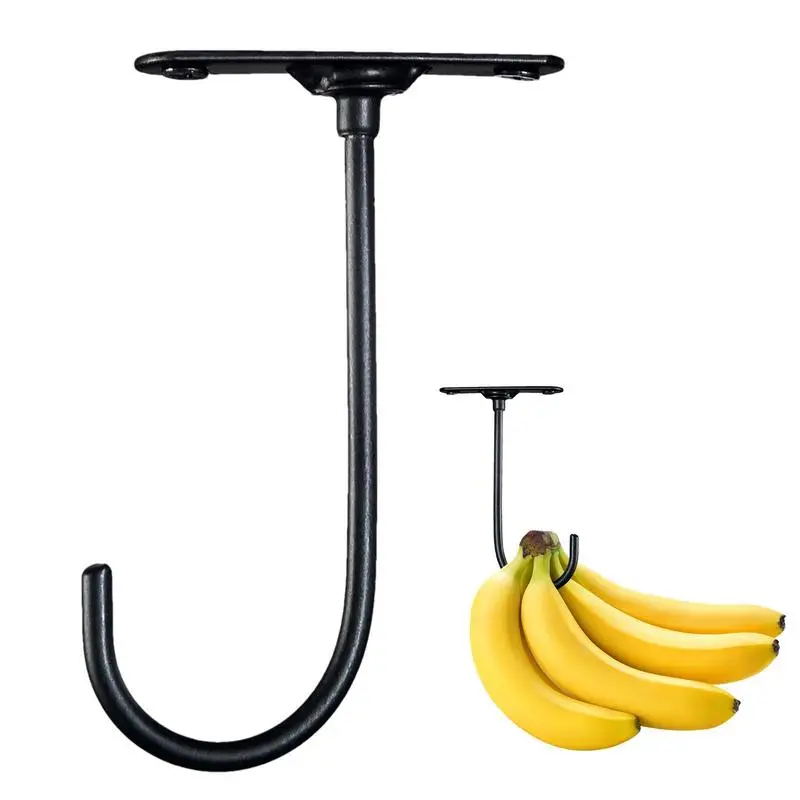 

Крючок-банан, складная вешалка-банан под шкаф, крючок-банан для легких кухонных принадлежностей с самоклеящимися и предварительно просверленными отверстиями