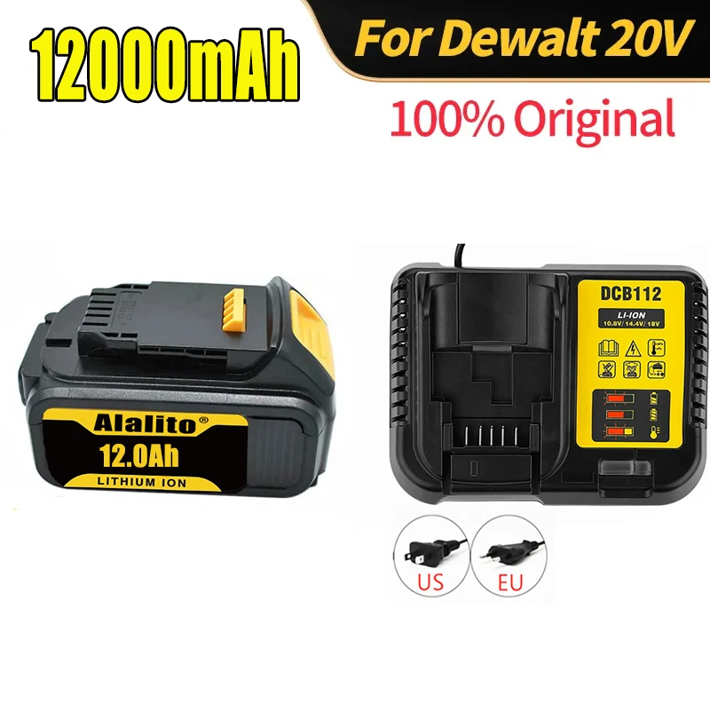 2023 New 20V 12000mAh Max Battery Replacement Tool for DeWalt DCB184 DCB181 DCB182 DCB200 20V 5A 20 Volt 20V Battery + 3A Charge
2023 New 20V 12000mAh Max Battery Replacement Tool for DeWalt DCB184 DCB181 DCB182 DCB200 20V 5A 20 Volt 20V Battery + 3A Charge