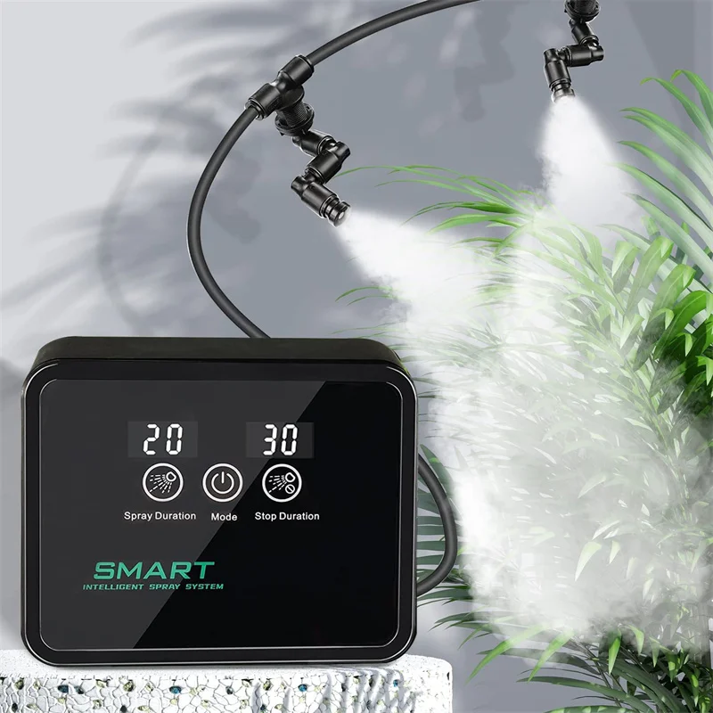 Intelligent Spray System Mist Rainforest Tank Timing Spray System Kit Reptile Fogger Terrariums Humidifier Electronic Timer
Intelligent Spray System Mist Rainforest Tank Timing Spray System Kit Reptile Fogger Terrariums Humidifier Electronic Timer