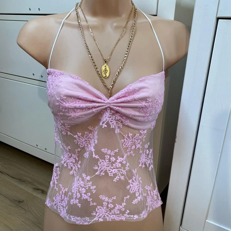 Summer Women Printed Camisole Fairy Grunge Mesh See Through Corset Sleeveless Strapless Tie up Backless Tank Top Streetwear
Summer Women Printed Camisole Fairy Grunge Mesh See Through Corset Sleeveless Strapless Tie up Backless Tank Top Streetwear