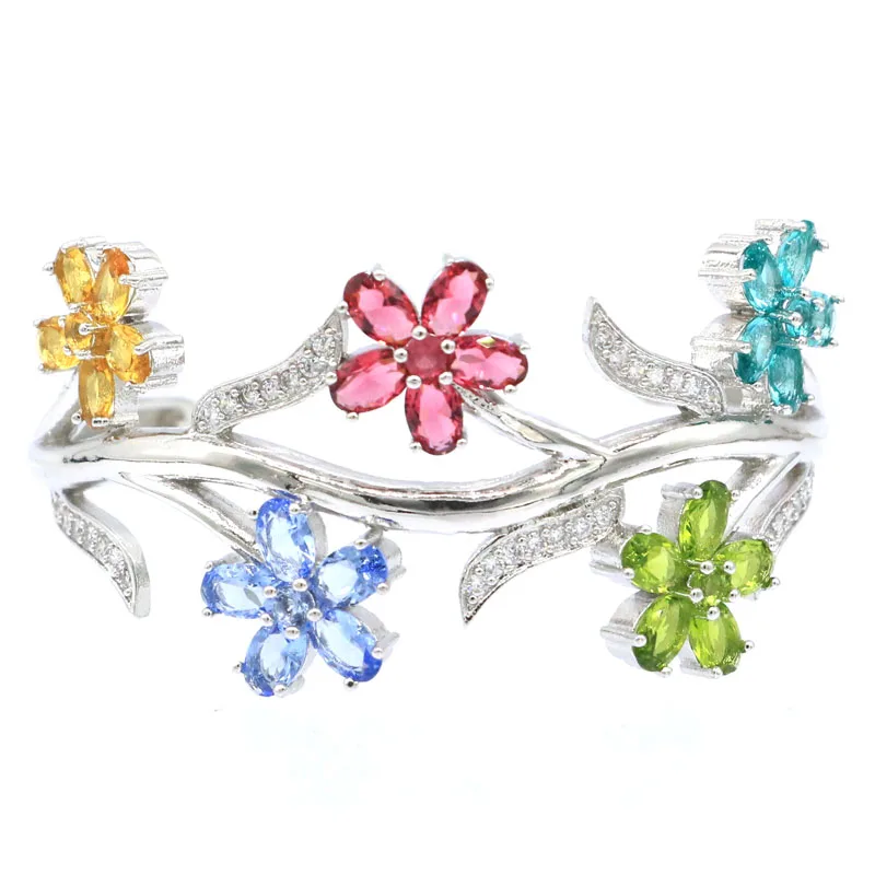 22g 925 SOLID STERLING SILVER Bangle BRACELET Multi Color Rhodolite Golden Citrine Violet Tanzanite Green Peridot Aquamarine
22g 925 SOLID STERLING SILVER Bangle BRACELET Multi Color Rhodolite Golden Citrine Violet Tanzanite Green Peridot Aquamarine