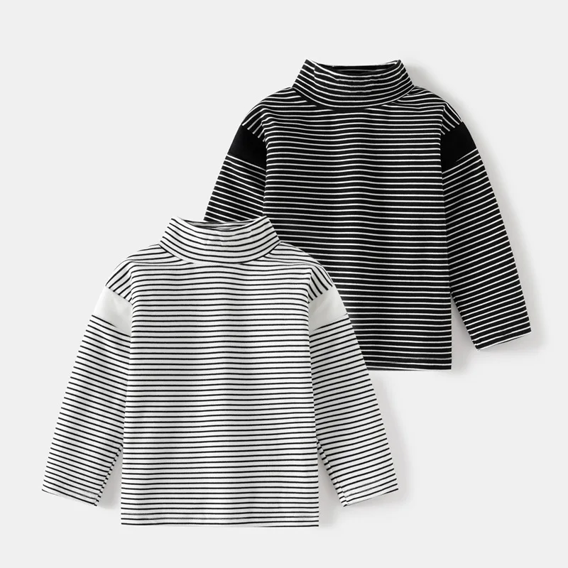 Baby Boys Long Sleeved T-shirt Toddler Kids Striped Printed Top Tees 2023 Autumn Winter Children's Fleece Clothing Korean Style
Baby Boys Long Sleeved T-shirt Toddler Kids Striped Printed Top Tees 2023 Autumn Winter Children's Fleece Clothing Korean Style
