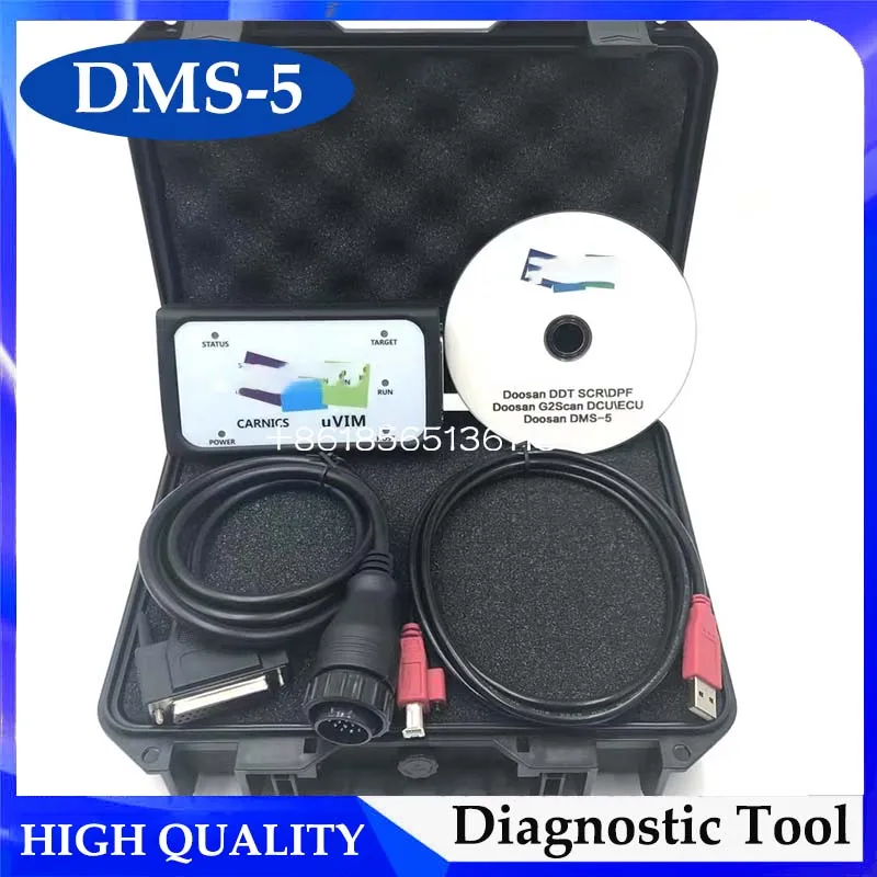 

High Quality Inspection Diagnostic Tool DDT SCR DPF G2 Scan DCU ECU DMS-5 Hardware + Software Version for Doosan Excavator