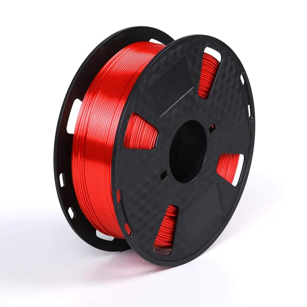 

Silk Red PLA 1.75 mm 3D Printer Filament 1KG Silk Metallic Red PLA 2.2LBS Spool Shiny Silky Shine 3D Printing Material