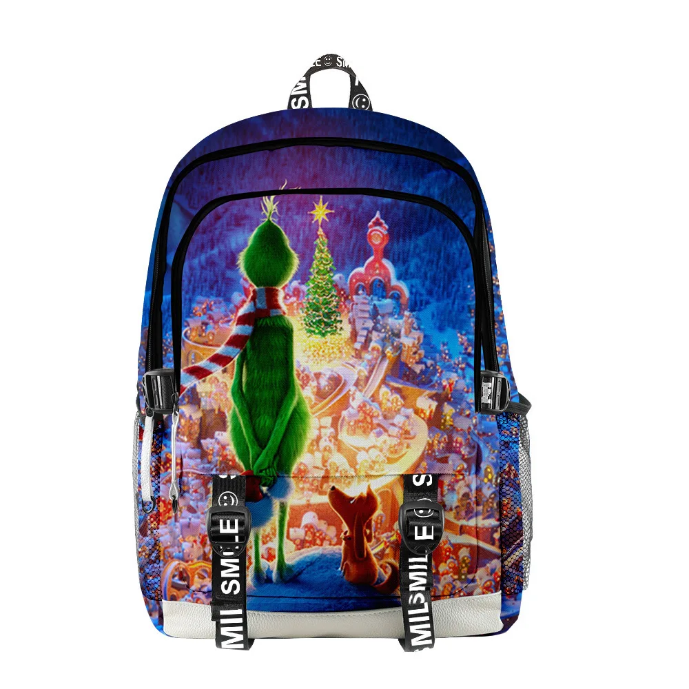 

Popular Youthful School Bag Unisex Cartoon K-Pop Anime Travel Bags 3D Print Oxford Waterproof Notebook multifunction Backpacks