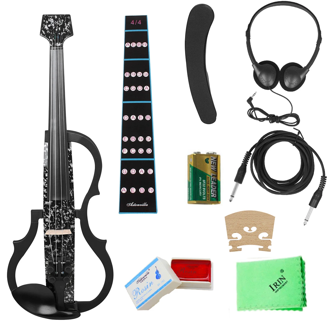 

ИРИН Снежинка 4/4 электро-акустическая скрипка интеллектуальные бесшумные электроакустические наушники для скрипки, соединяющие устройство