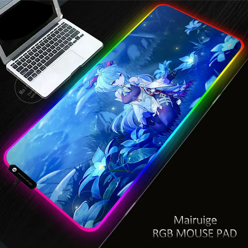 LED Light Anime Girl Ganyu XXL 400*900MM Mouse Pad RGB Large Genshin Impact Gaming Keyboard Non-Slip Computer Desk Mat MousePad
LED Light Anime Girl Ganyu XXL 400*900MM Mouse Pad RGB Large Genshin Impact Gaming Keyboard Non-Slip Computer Desk Mat MousePad