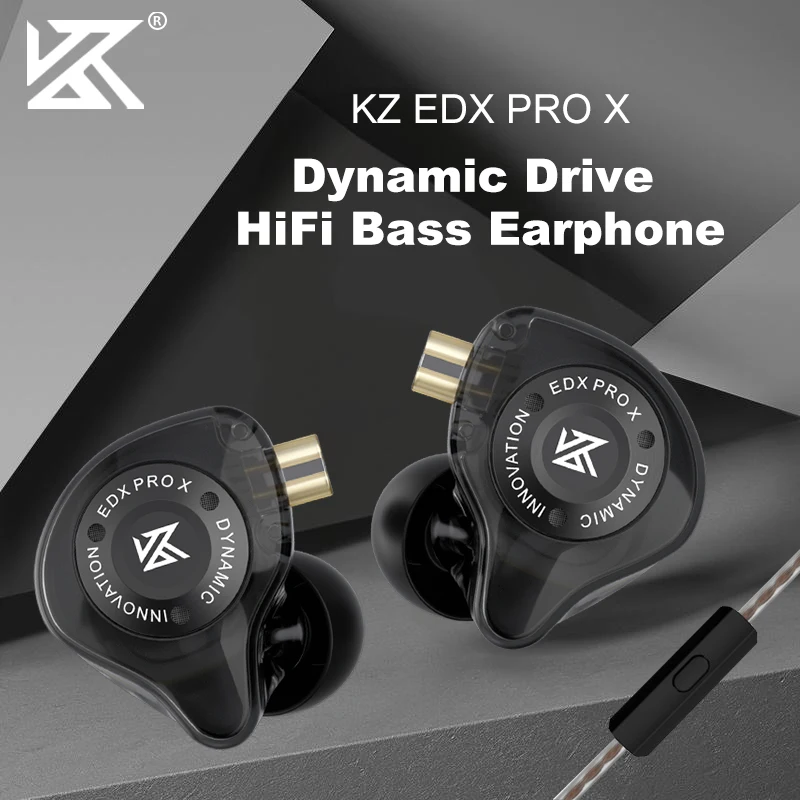 KZ EDX PRO X in Ear Earphones Dynamic Drive HiFi Deep Bass Sound Earbud Sport Noise Cancelling Headset with Detachable Cable
KZ EDX PRO X in Ear Earphones Dynamic Drive HiFi Deep Bass Sound Earbud Sport Noise Cancelling Headset with Detachable Cable
