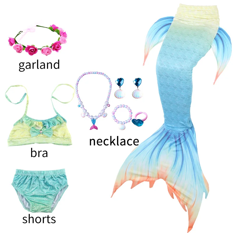 Kids Mermaid Tail for Girls Mermaid Swimsuit for Swimming Children Beach Bikini Suit Costume for Birthday Pool Party Gift
Kids Mermaid Tail for Girls Mermaid Swimsuit for Swimming Children Beach Bikini Suit Costume for Birthday Pool Party Gift