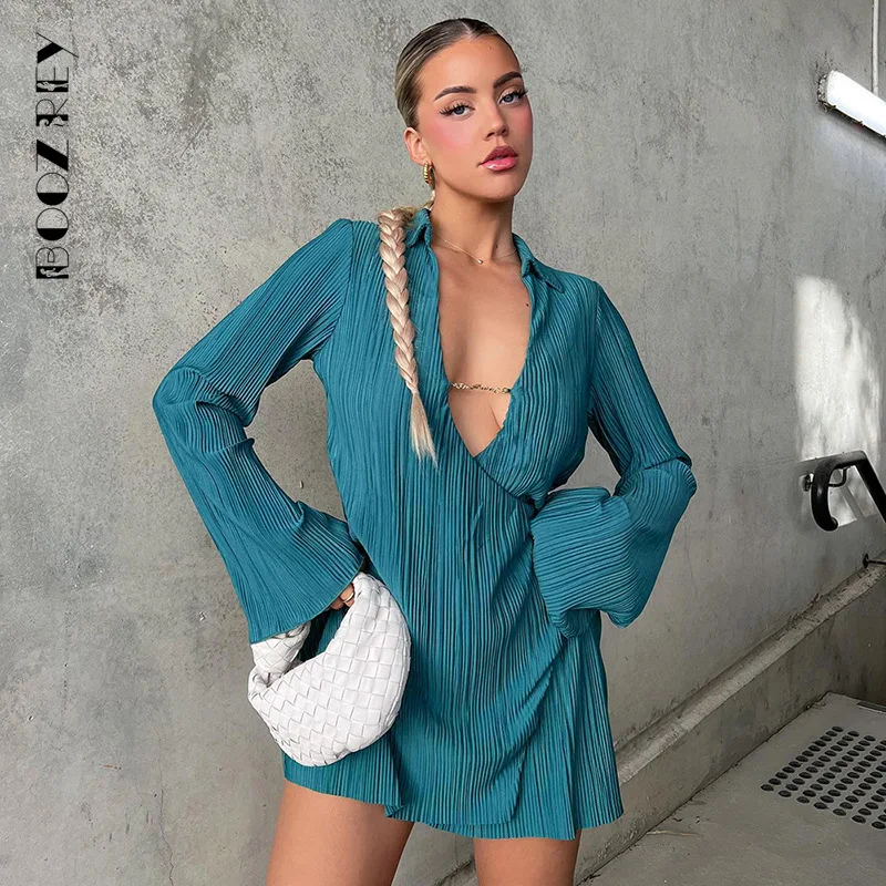BoozRey 2023 Sexy Cut Out Elegant Women Mini Loose Pleated Club Long Sleeve Blouse Dress Summer Party Fashion Evening Dresses
BoozRey 2023 Sexy Cut Out Elegant Women Mini Loose Pleated Club Long Sleeve Blouse Dress Summer Party Fashion Evening Dresses