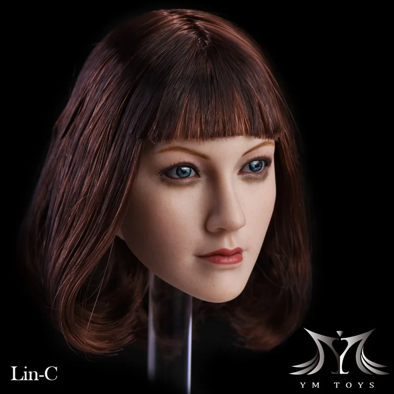 TBLeague 1/6 Women Head Carving Brown Short Hair Blue Eyes Beauty Head Sculpt for 12 Inch Action Figure Doll
TBLeague 1/6 Women Head Carving Brown Short Hair Blue Eyes Beauty Head Sculpt for 12 Inch Action Figure Doll