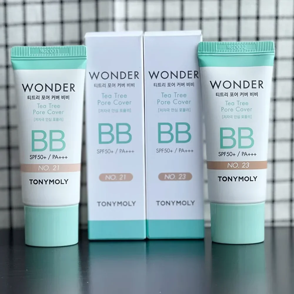 

Korea Tonymoly Wonder Tea Tree Pore Cover BB Cream Foundation 30ml SPF50+PA+++ Oil-control Concealer Waterproof Makeup Cosmetics